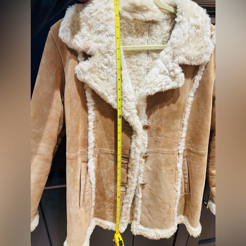 Wilsons Leather Tan and Cream Jacket - Picture 16 of 16